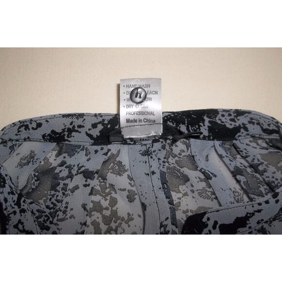 Millau Multi - Color Gray Black Print Sheer Sleeveless Blouse Size Small S - Picture 7 of 7